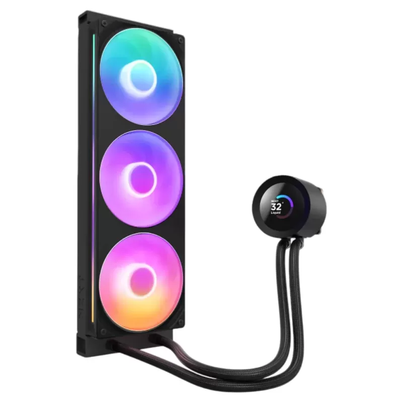קירור נוזלי NZXT Kraken Plus 360 RGB צבע שחור