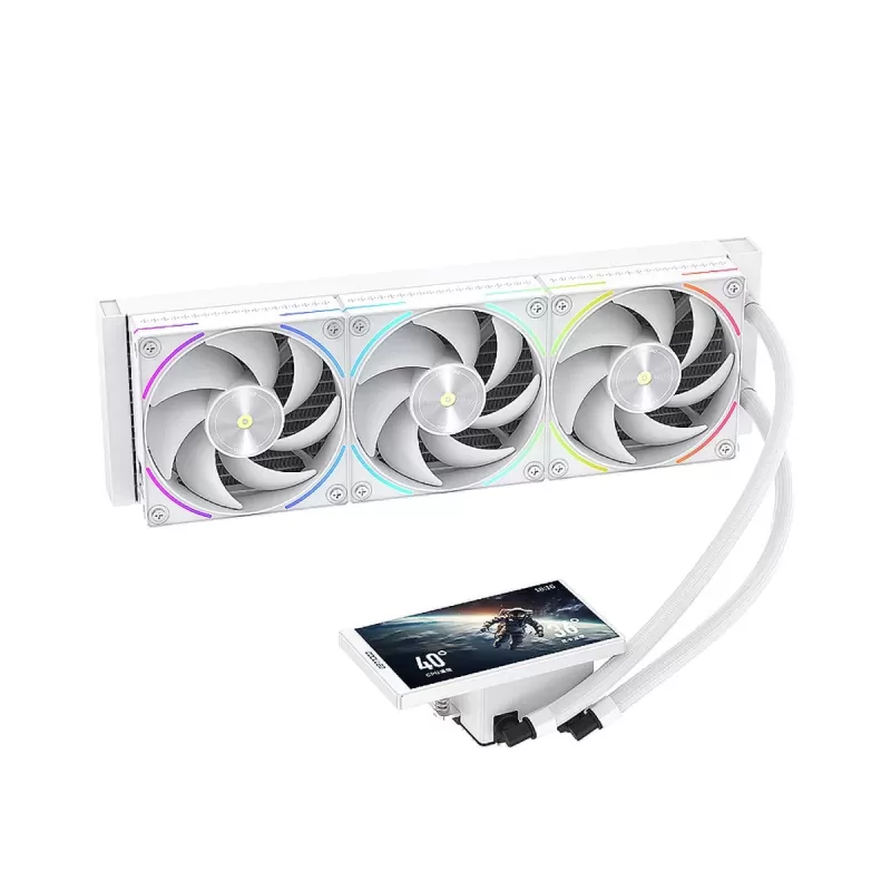 קירור נוזלי Coolleo ICE Apex Vision PRO 360 צבע לבן