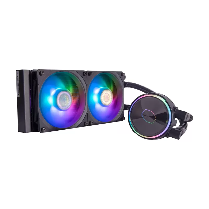 Жидкостное охлаждение Cooler Master MASTERLIQUID PL240 FLUX 240mm Цвет:чёрный Жидкостное охлаждение Cooler Master MASTERLIQUID PL240 FLUX 240mm Цвет:чёрный