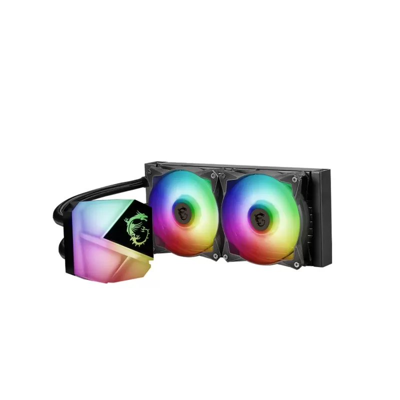 קירור נוזלי MSI MAG CORELIQUID C240 240mm צבע שחור קירור נוזלי MSI MAG CORELIQUID C240 240mm צבע שחור