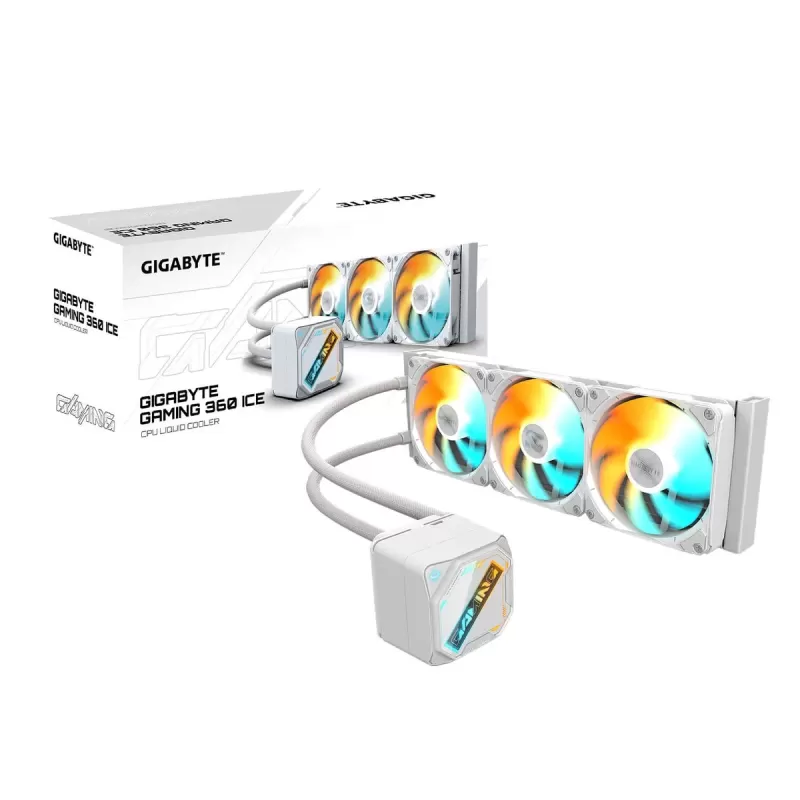 קירור נוזלי Gigabyte GAMING 360 ICE לבן 360mm