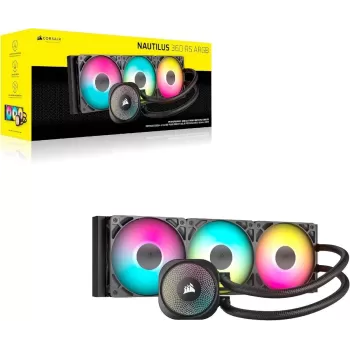 Жидкостное охлаждение Corsair NAUTILUS 360 RS ARGB black 360mm