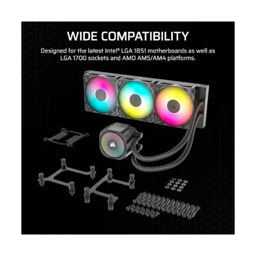 Liquid cooling Corsair NAUTILUS 360 RS ARGB black 360mm