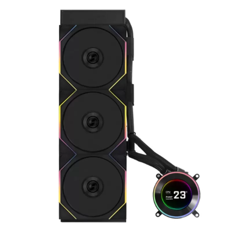 Жидкостное охлаждение LIAN-LI Жидкостное охлаждение процессора Lian-Li HydroShift II LCD-C 360TL Black Жидкостное охлаждение LIAN-LI Жидкостное охлаждение процессора Lian-Li HydroShift II LCD-C 360TL Black