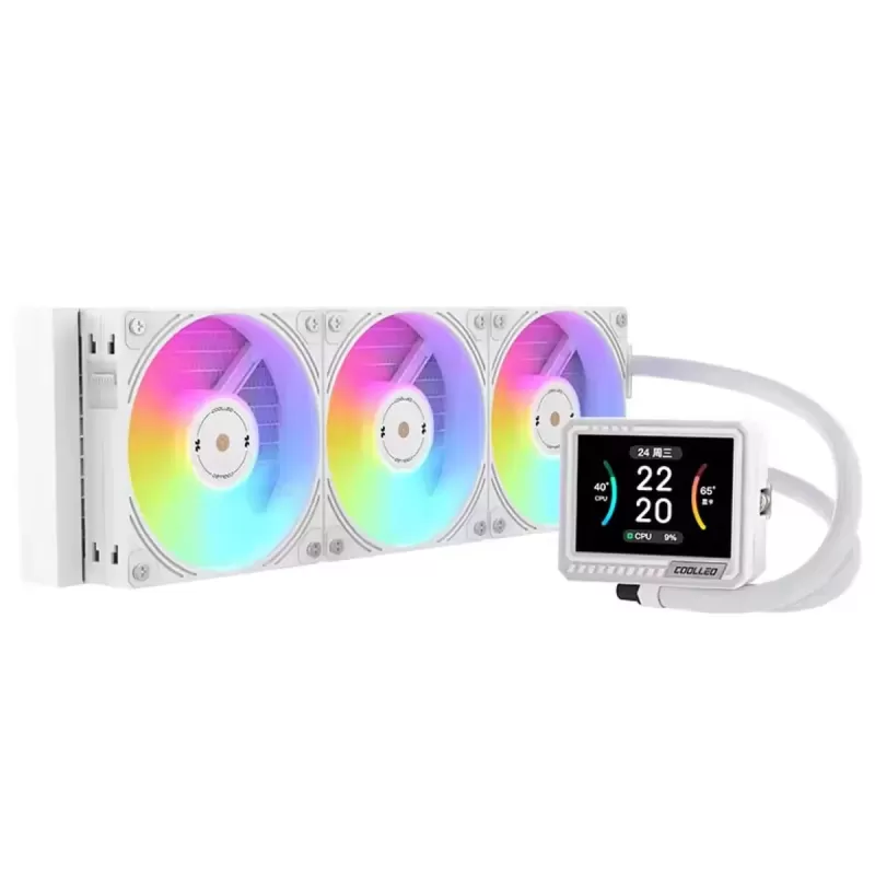 קירור נוזלי Coolleo ICE Monarch Vision 360 צבע לבן