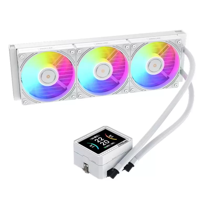 קירור נוזלי Coolleo ICE Monarch Vision 360 צבע לבן