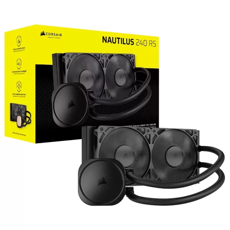 קירור נוזלי Corsair NAUTILUS 240 RS 240mm צבע שחור