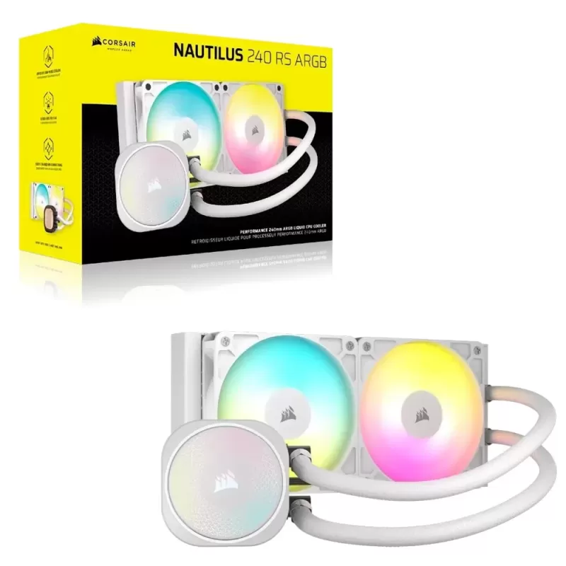 Жидкостное охлаждение Corsair NAUTILUS 240 RS ARGB - white Жидкостное охлаждение Corsair NAUTILUS 240 RS ARGB - white