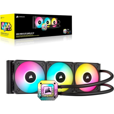 קירור נוזלי Corsair iCUE H150i ELITE CAPELLIX XT - שחור 360mm קירור נוזלי Corsair iCUE H150i ELITE CAPELLIX XT - שחור 360mm