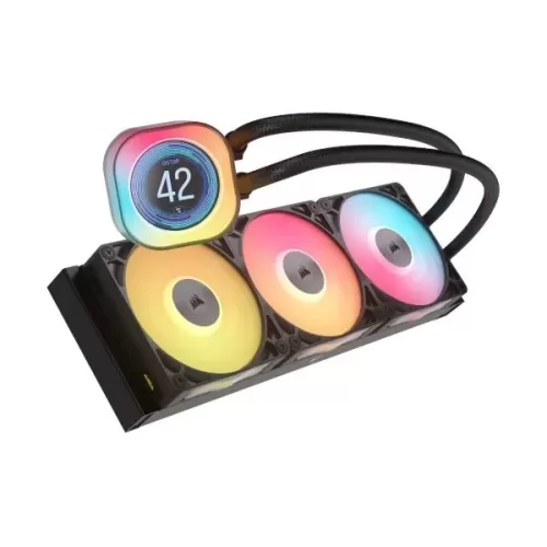 קירור נוזלי Corsair iCUE LINK TITAN 360 RX LCD AIO 360mm צבע שחור