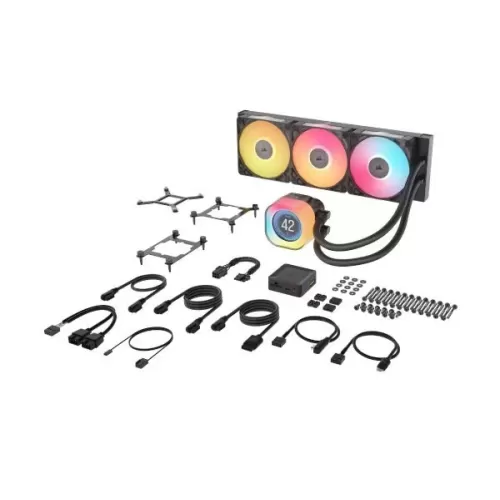 קירור נוזלי Corsair iCUE LINK TITAN 360 RX LCD AIO 360mm צבע שחור