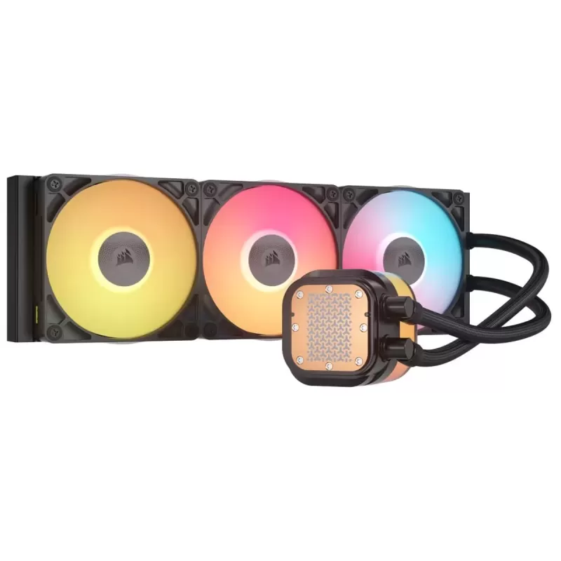 קירור נוזלי Corsair iCUE LINK TITAN 360 RX LCD AIO 360mm צבע שחור