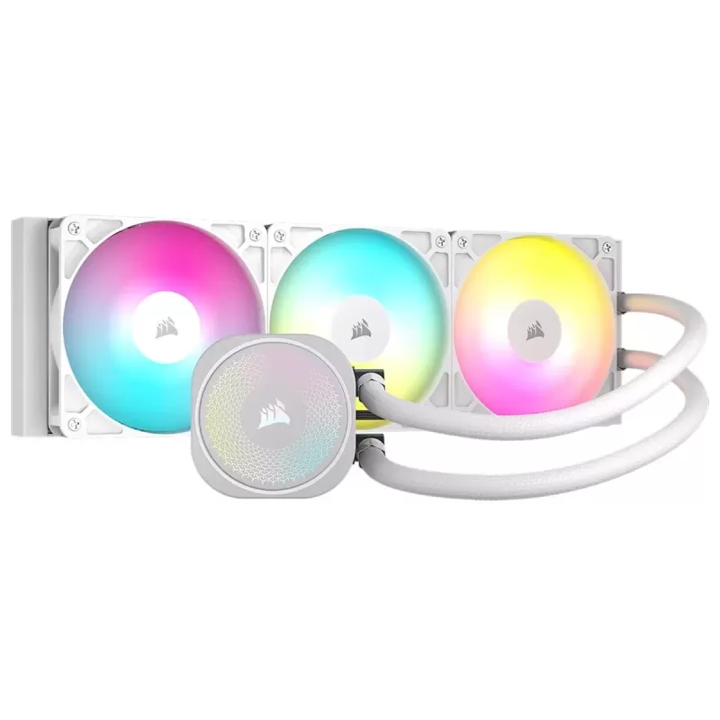 קירור נוזלי Corsair NAUTILUS 360 RS ARGB לבן 360mm