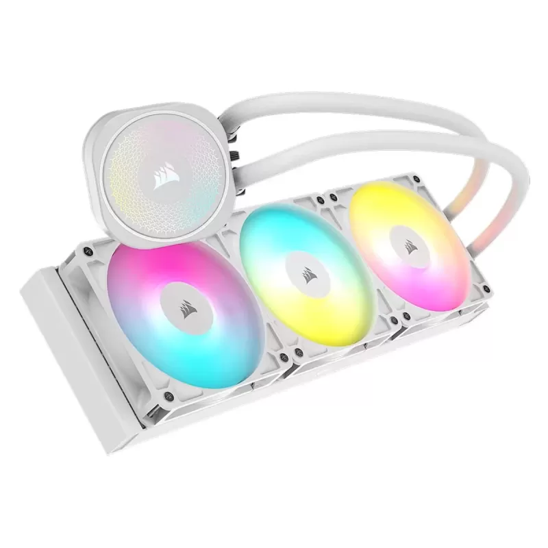 קירור נוזלי Corsair NAUTILUS 360 RS ARGB לבן 360mm