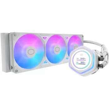 קירור נוזלי Cooler Master MasterLiquid Atmos II LCD 360 לבן 360mm