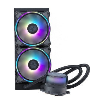 Водяное охлаждение Cooler Master MASTERLIQUID ML240 ILLUSION 240mm Цвет:черный Водяное охлаждение Cooler Master MASTERLIQUID ML240 ILLUSION 240mm Цвет:черный