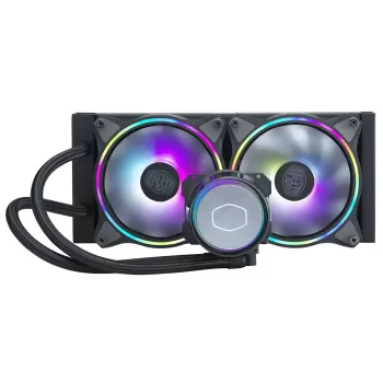 קירור נוזלי Cooler Master MASTERLIQUID ML240 ILLUSION 240mm צבע שחור