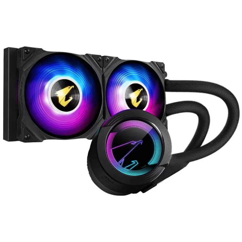 קירור נוזלי Gigabyte AORUS WATERFORCE 240 240mm צבע שחור