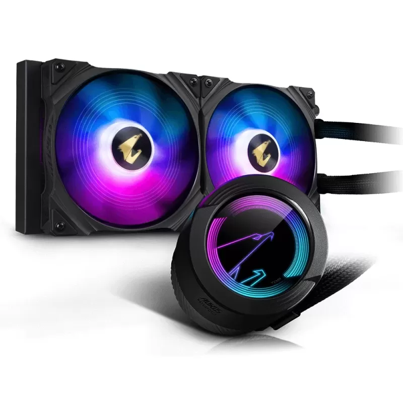 קירור נוזלי Gigabyte AORUS WATERFORCE 240 240mm צבע שחור