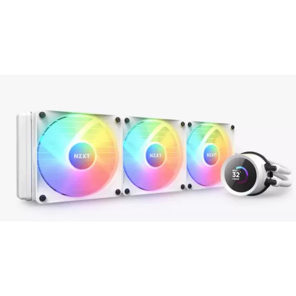 קירור נוזלי NZXT Kraken 360 RGB לבן 360mm קירור נוזלי NZXT Kraken 360 RGB לבן 360mm