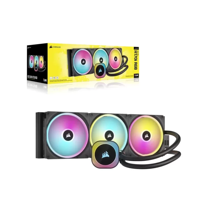 Liquid cooling Corsair iCUE LINK H170i RGB - black 420mm