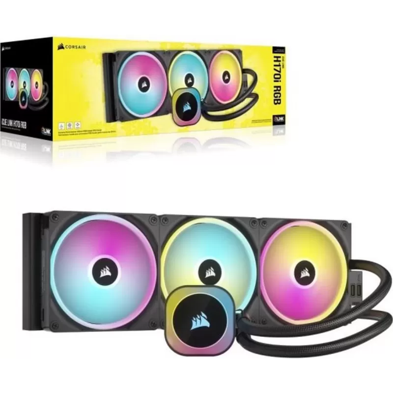 Liquid cooling Corsair iCUE LINK H170i RGB - black 420mm