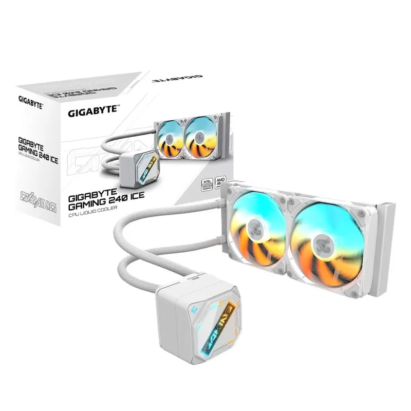Жидкостное охлаждение Gigabyte GAMING 240 ICE white 240mm