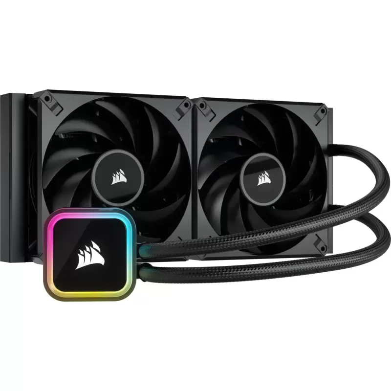קירור נוזלי Corsair iCUE H115i RGB 280mm צבע שחור קירור נוזלי Corsair iCUE H115i RGB 280mm צבע שחור