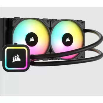 Liquid cooling Corsair iCUE H100x RGB ELITE 240mm Color:black