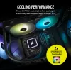 Liquid cooling Corsair iCUE H100x RGB ELITE 240mm Color:black