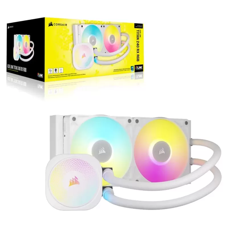 Liquid cooling Corsair iCUE LINK TITAN 240 RX RGB AIO white Liquid cooling Corsair iCUE LINK TITAN 240 RX RGB AIO white