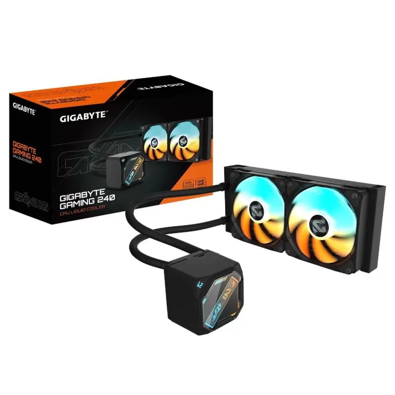 Жидкостное охлаждение Gigabyte GAMING 240 black 240mm