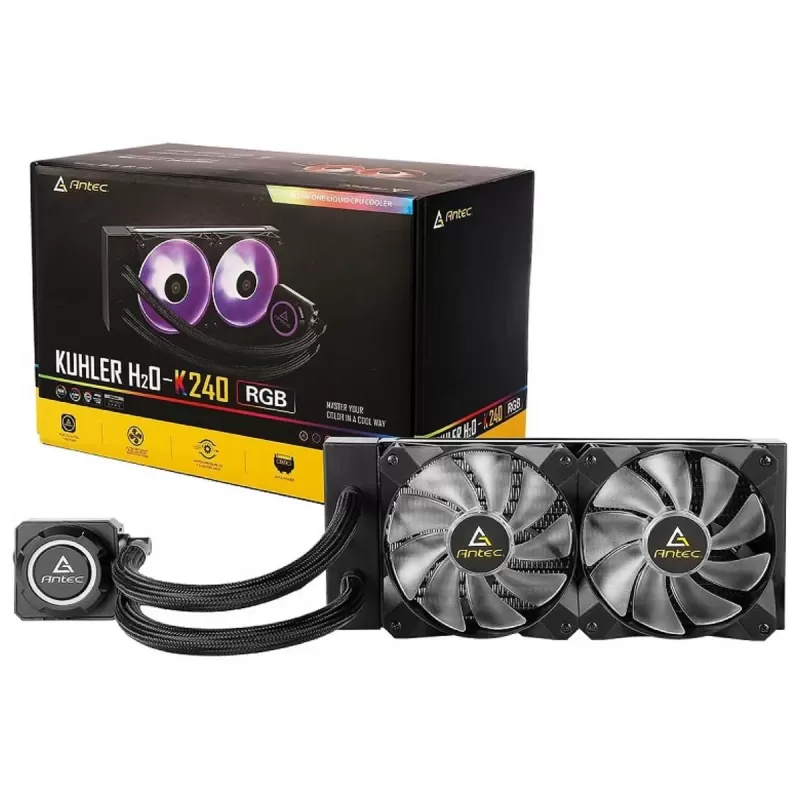 Жидкостное охлаждение Antec Kühler H2O K K240 RGB 240mm