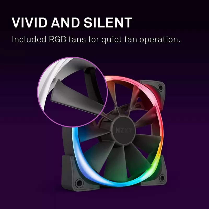 Жидкостное охлаждение NZXT Kraken X73 RGB black 360mm