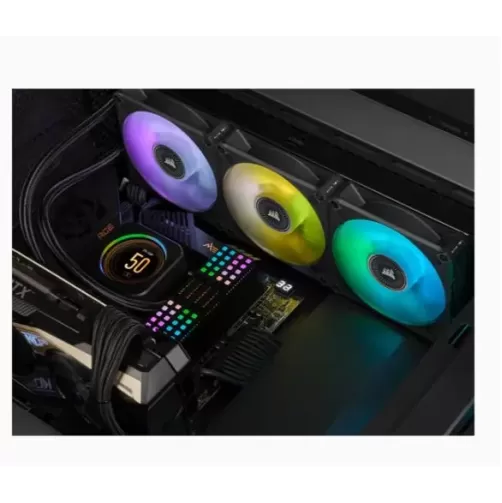 Жидкостное охлаждение Corsair iCUE H150i ELITE LCD Цвет:чёрный