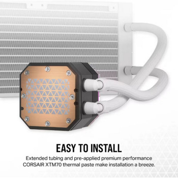Liquid cooling Corsair iCUE H150i ELITE CAPELLIX XT 360mm Color:white Liquid cooling Corsair iCUE H150i ELITE CAPELLIX XT 360mm Color:white