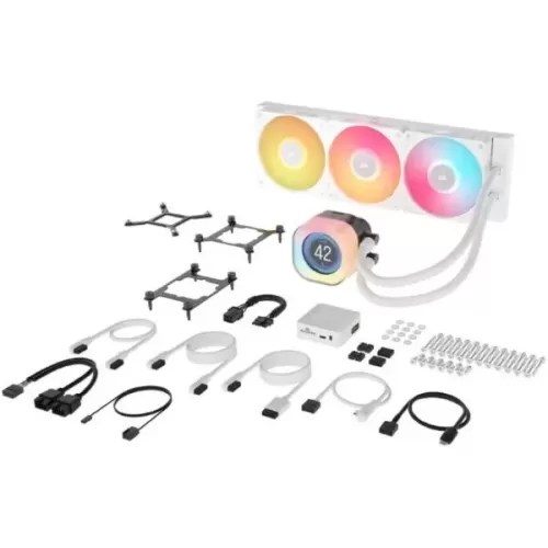 קירור נוזלי Corsair iCUE LINK TITAN 360 RX LCD AIO לבן 360mm קירור נוזלי Corsair iCUE LINK TITAN 360 RX LCD AIO לבן 360mm