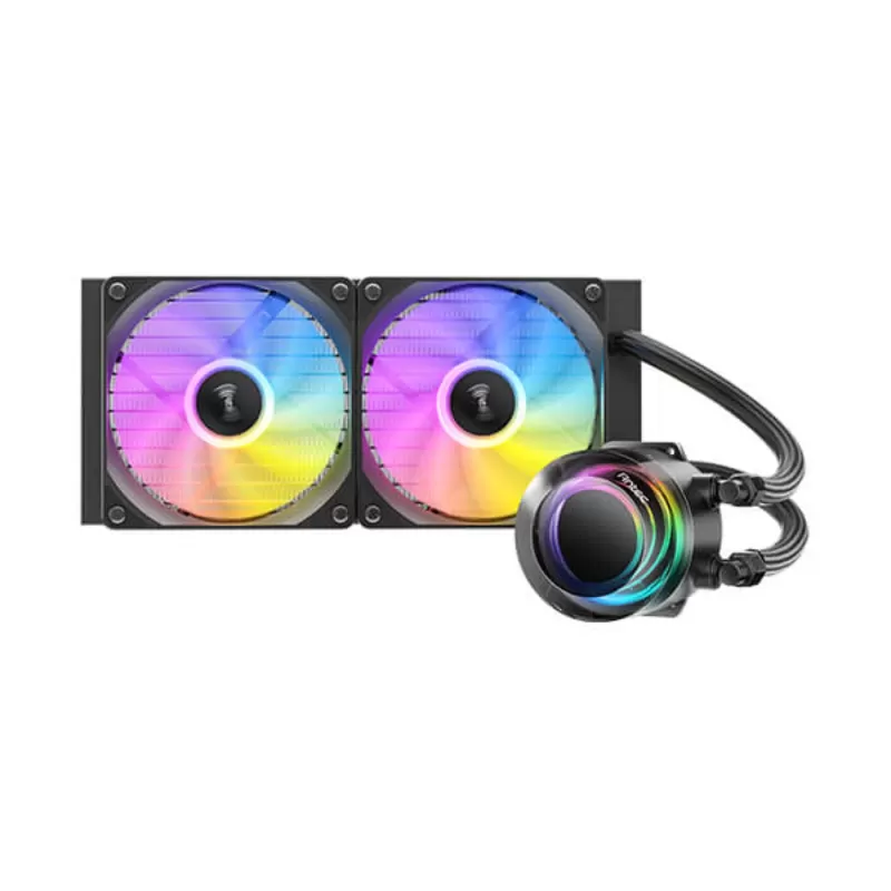 קירור נוזלי Antec VORTEX LUM 240 ARGB 240mm צבע שחור