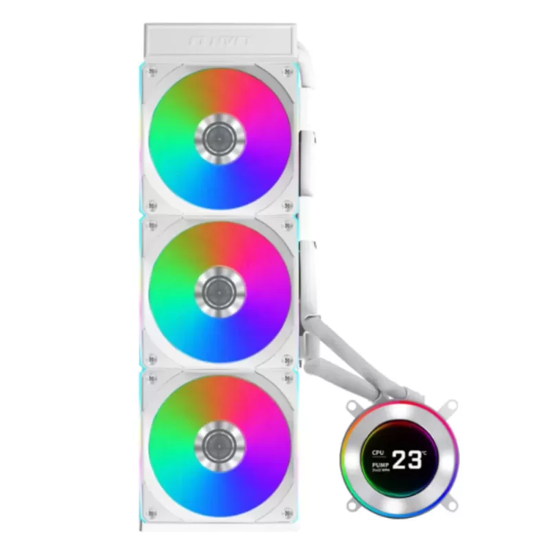 קירור נוזלי LIAN-LI HydroShift II LCD-C 360R צבע לבן קירור נוזלי LIAN-LI HydroShift II LCD-C 360R צבע לבן