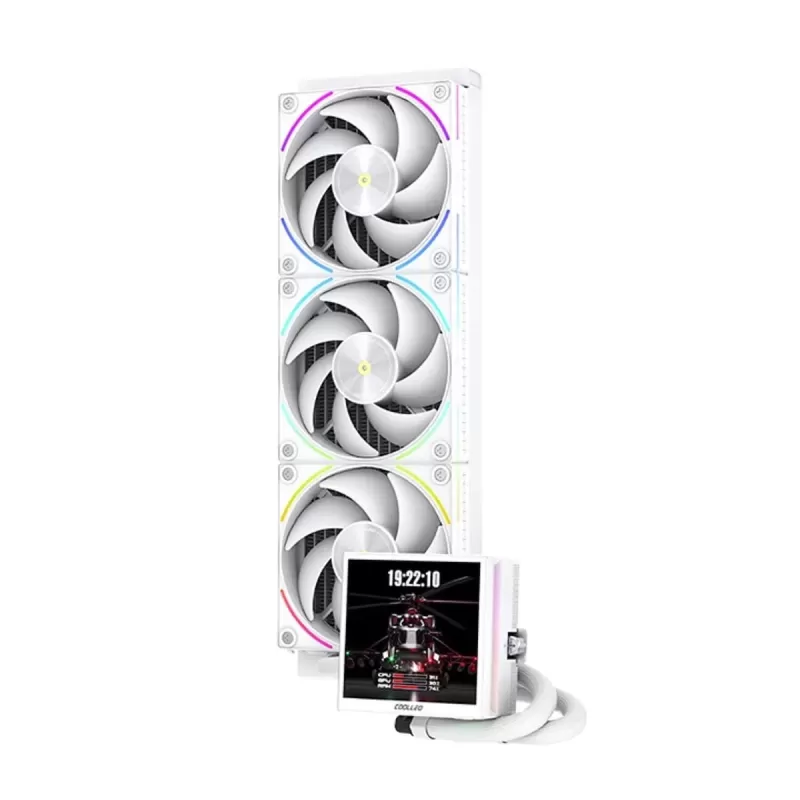 קירור נוזלי Coolleo ICE Apex Vision 360 צבע לבן