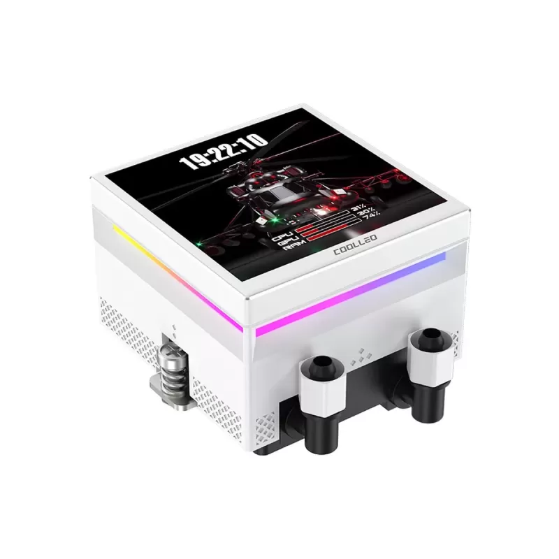 קירור נוזלי Coolleo ICE Apex Vision 360 צבע לבן