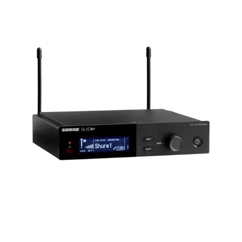 Wireless Microphone Receiver Shure SLXD4+ Digital Wireless Receiver