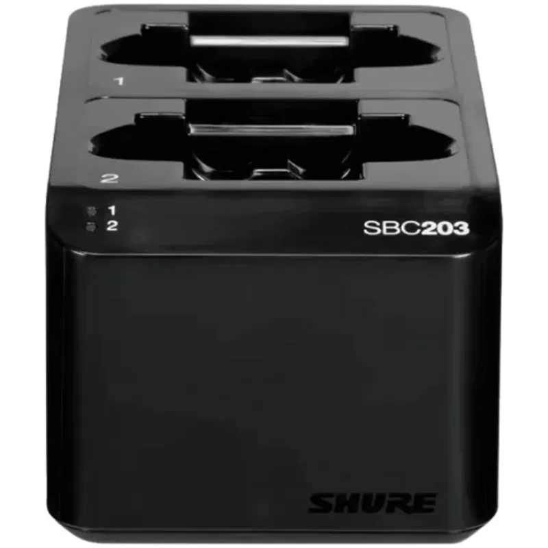 תחנת טעינה כפולה Shure SBC203-E צבע שחור