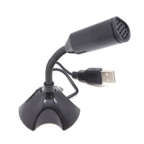 מיקרופון Gold Touch USB Flexible Microphone E-MIC-25 צבע שחור..