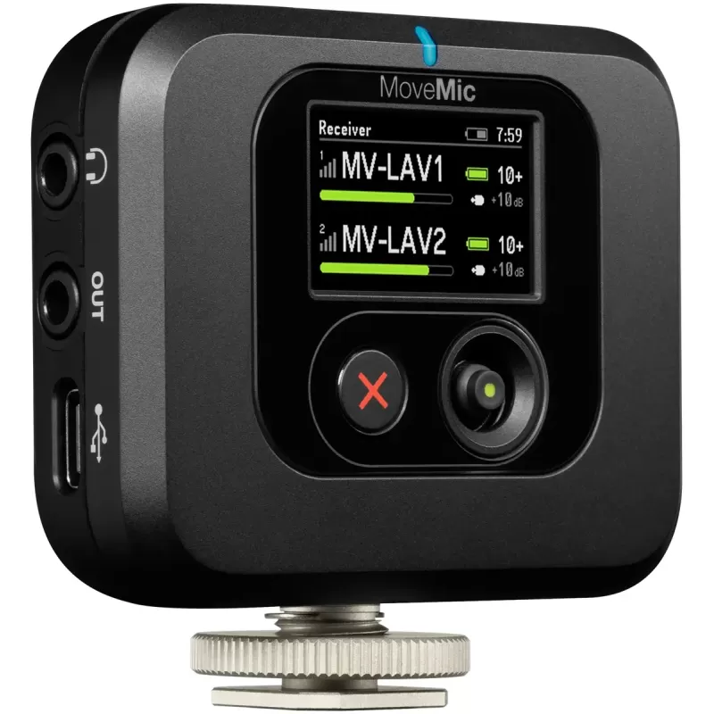Микрофоны Shure MoveMic Two Receiver Kit MV-TWO-KIT-Z6 Цвет:чёрный