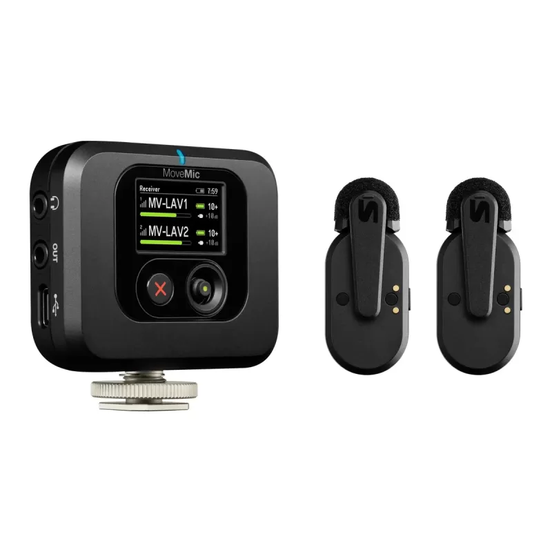 Микрофоны Shure MoveMic Two Receiver Kit MV-TWO-KIT-Z6 Цвет:чёрный