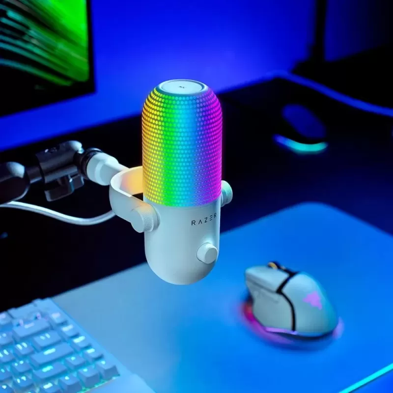 מיקרופון RAZER Seiren V3 Chroma לבן RZ19-05060200-R3M1