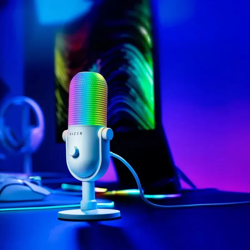 מיקרופון RAZER Seiren V3 Chroma לבן RZ19-05060200-R3M1