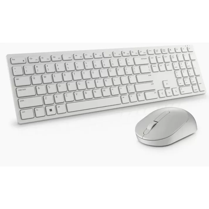Комплект Беспроводной Клавиатуры и Мыши Dell Pro Wireless Keyboard and Mouse KM5221W белый 580-AKHJ