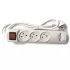מפצל חשמל Luggar 3Way Power Extension Cable with Dual USB Ports XS-MS-31-USB צבע לבן